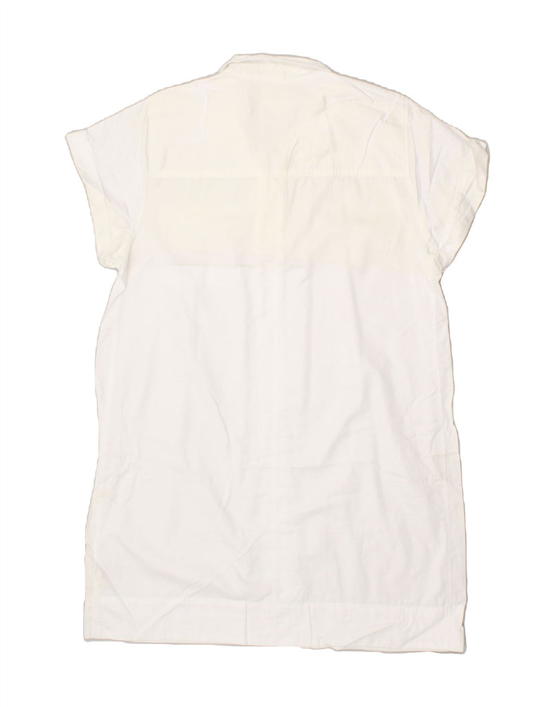 J. CREW Womens Basic Dress UK 18 XL White Cotton | Vintage J. Crew | Thrift | Second-Hand J. Crew | Used Clothing | Messina Hembry 