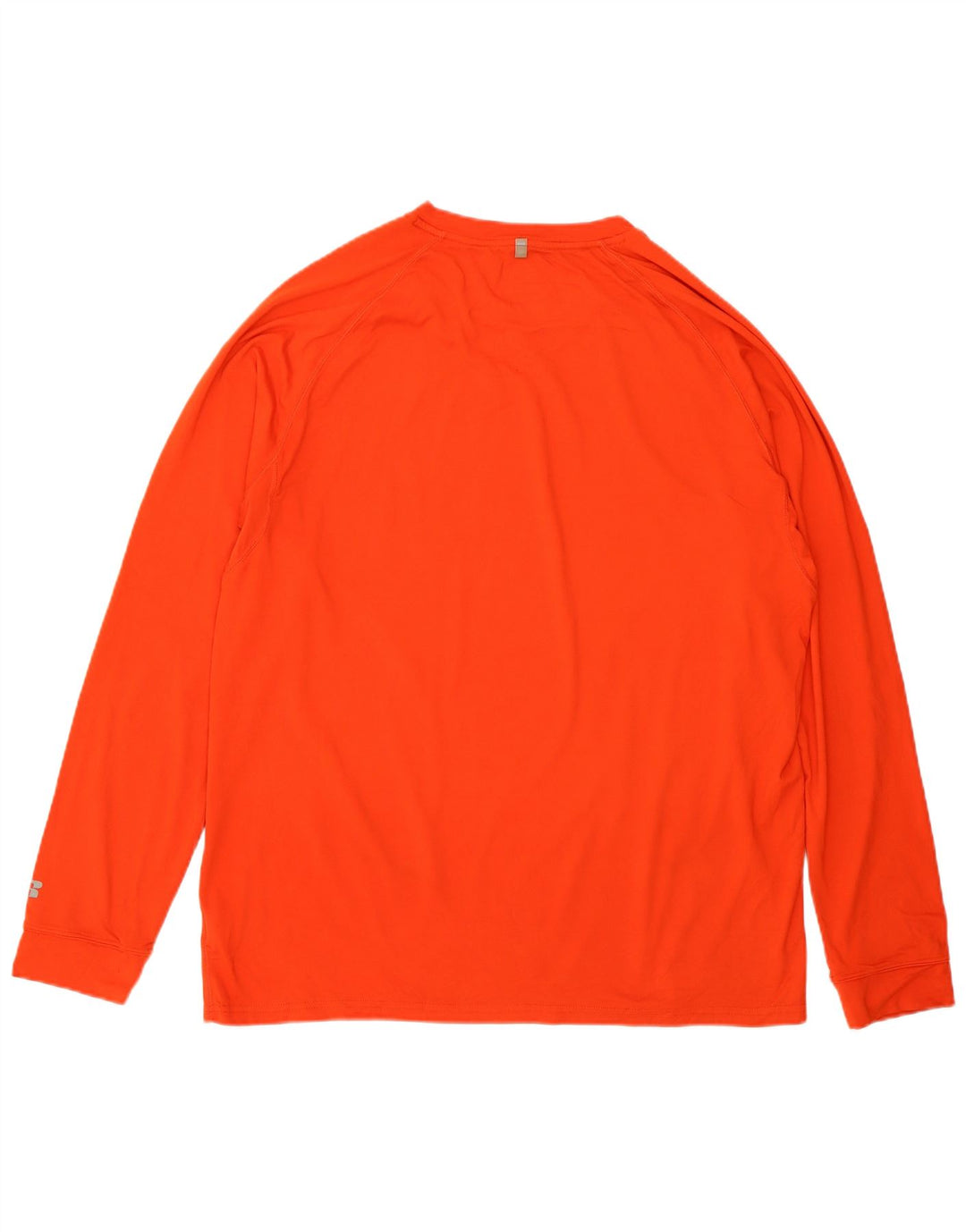 Russell Athletic Mens Dri-Power Top Long Sleeve Large Orange Polyester