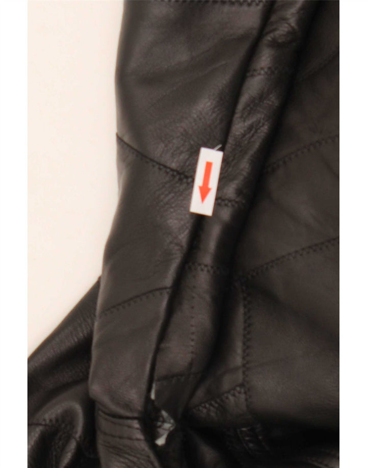Vintage Mens Leather Jacket UK 40 Large Black
