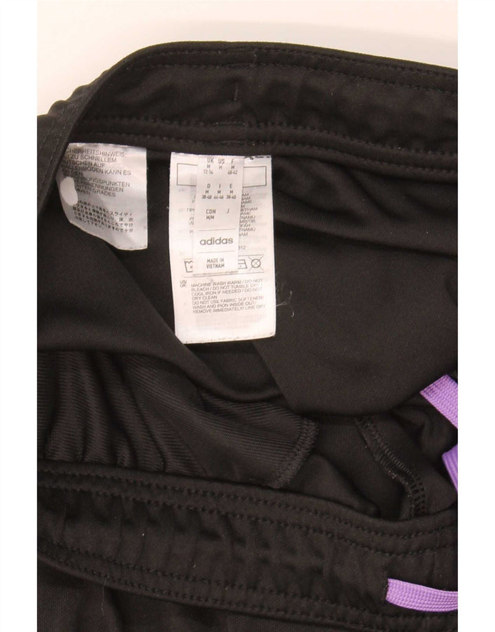 Adidas Womens Tracksuit Trousers UK 12/14 Medium Black Polyester