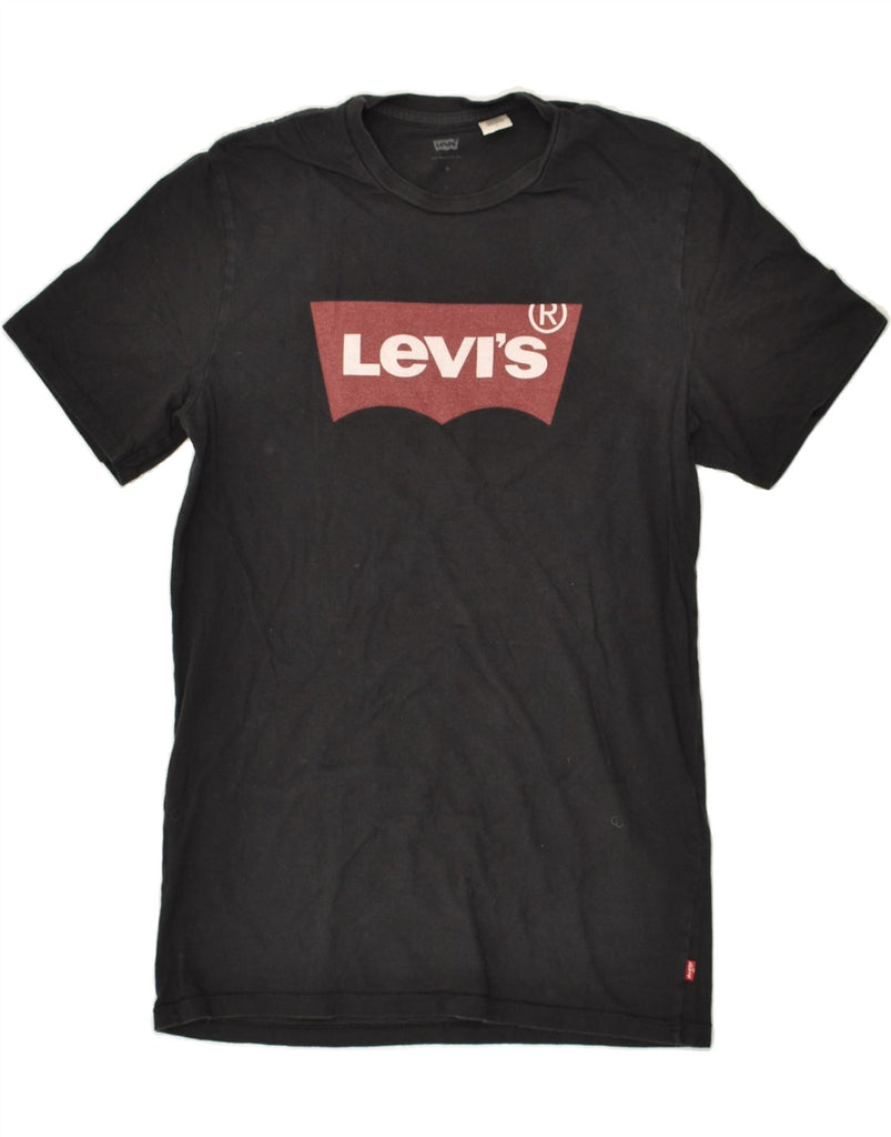 LEVI'S Mens Graphic T-Shirt Top Medium Black Cotton | Vintage Levi's | Thrift | Second-Hand Levi's | Used Clothing | Messina Hembry 