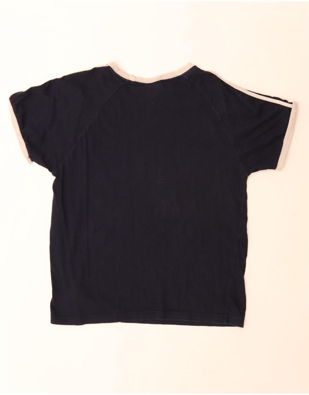 Adidas Mens T-Shirt Top Medium Navy Blue Cotton