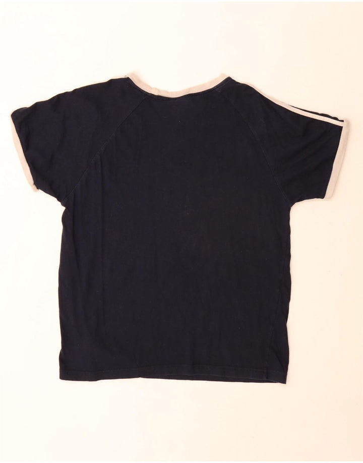Adidas Mens T-Shirt Top Medium Navy Blue Cotton