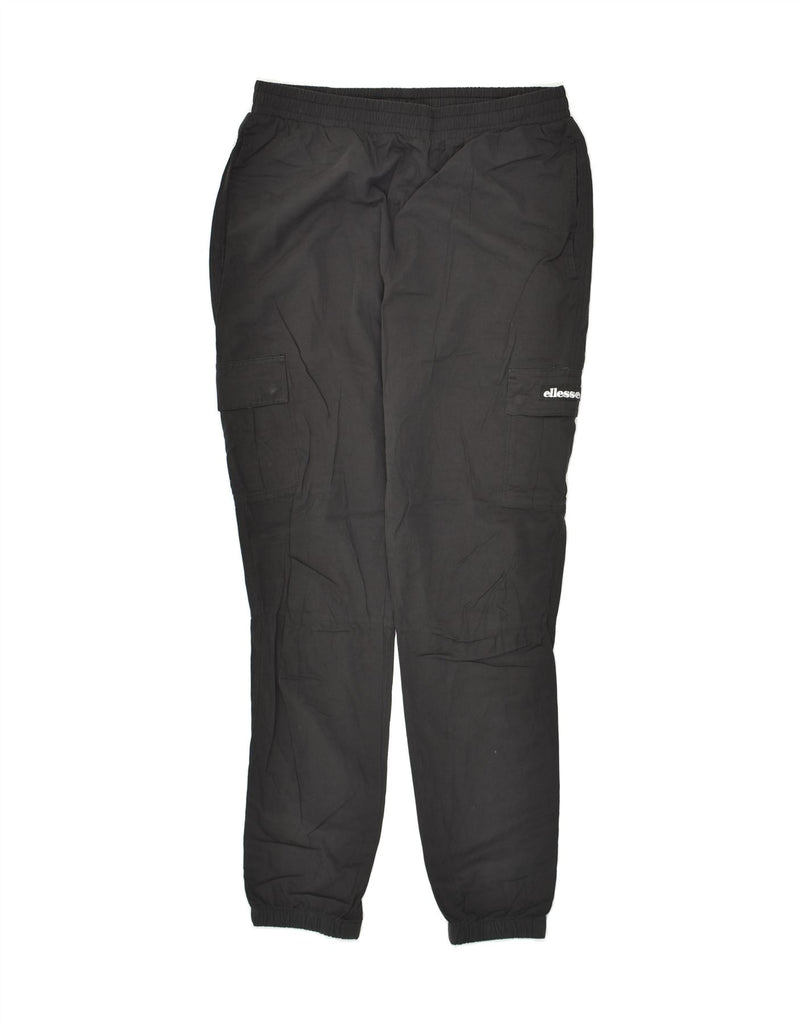 ELLESSE Mens Joggers Cargo Trousers Medium W30 L30 Black Polyamide | Vintage Ellesse | Thrift | Second-Hand Ellesse | Used Clothing | Messina Hembry 