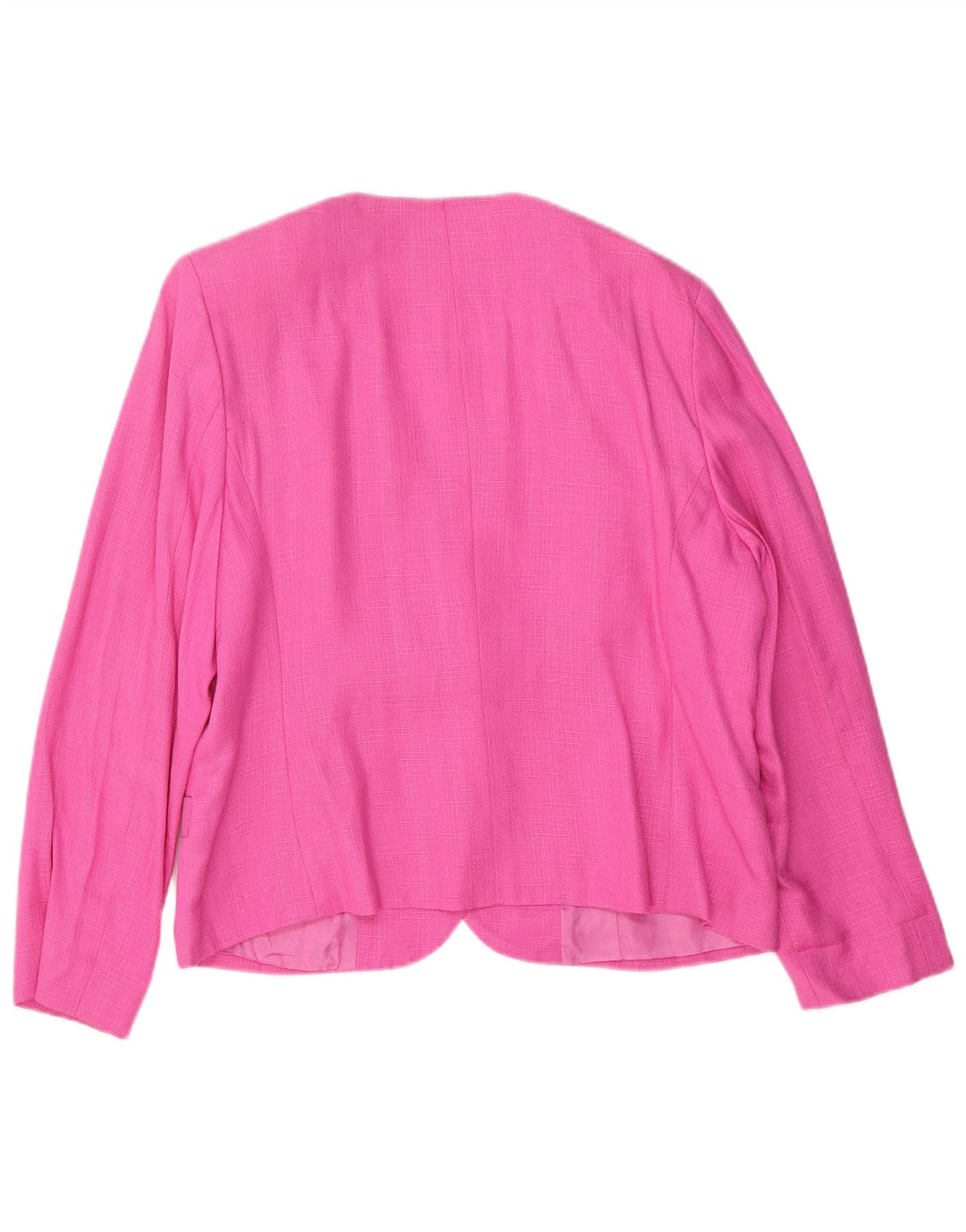 Luisa Spagnoli Womens 2 Button Blazer Jacket IT 48 XL Pink Acetate
