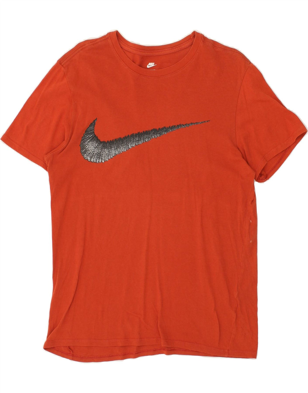 NIKE Mens Athletic Cut Graphic T-Shirt Top Medium Red Vintage Nike and Second-Hand Nike from Messina Hembry 