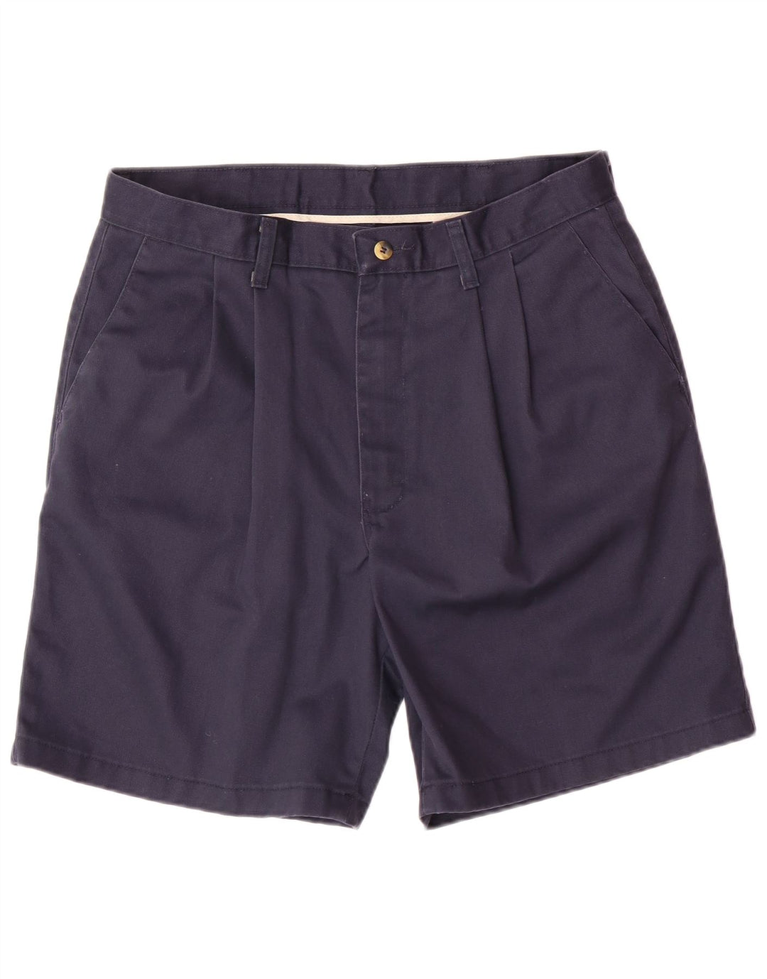 WRANGLER Mens Timber Creek Pegged Chino Shorts W34 Large Navy Blue Cotton