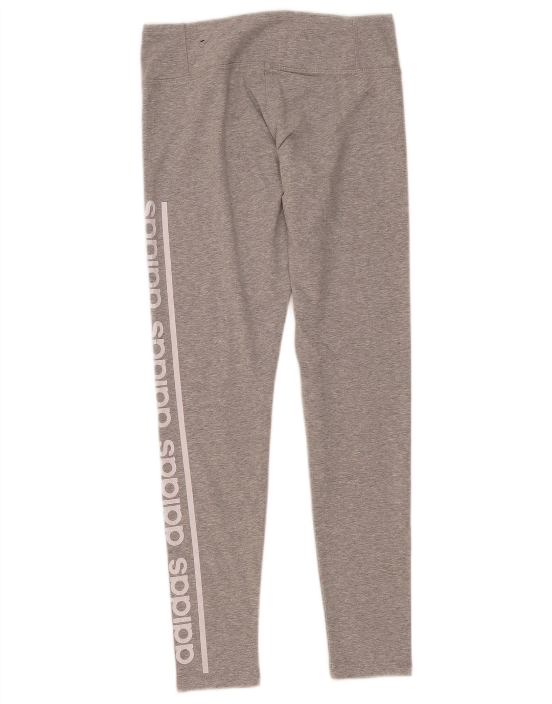 Adidas Womens Climalite Graphic Leggings UK 12/14 Medium  Grey Cotton