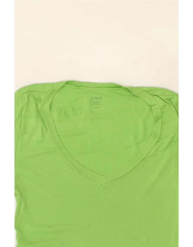 J. CREW Womens T-Shirt Top UK 12 Medium Green Cupro Vintage J. Crew and Second-Hand J. Crew from Messina Hembry 