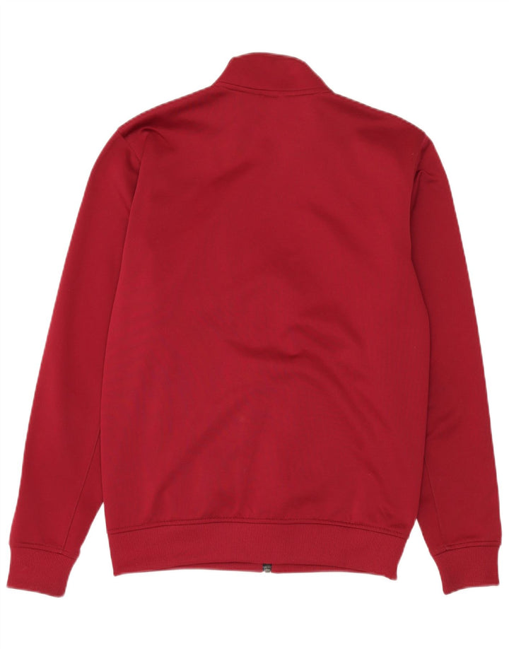 Lyle & Scott Mens Tracksuit Top Jacket Small Maroon Polyester