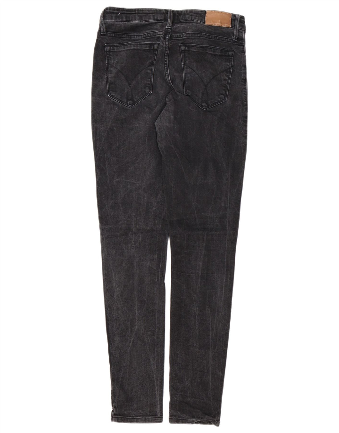 CALVIN KLEIN Womens Skinny Jeans W29 L30 Black Cotton