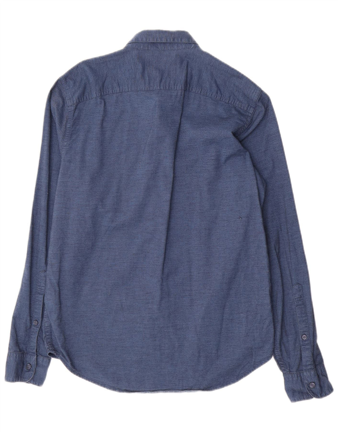 Hollister Mens Slim Fit Shirt Medium Navy Blue Cotton