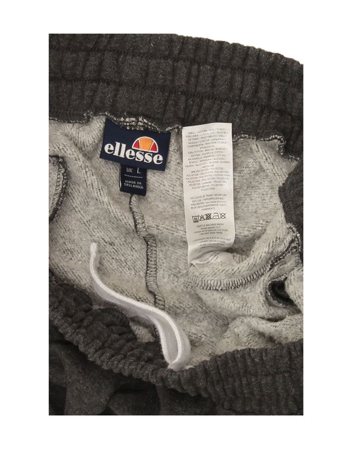 Ellesse Mens Tracksuit Trousers Joggers Large Grey Cotton