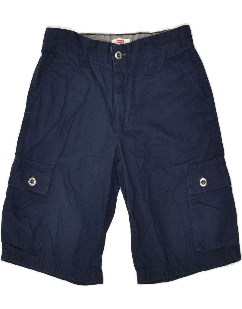 LEVI'S Boys Cargo Shorts 9-10 Years W26  Navy Blue Cotton | Vintage Levi's | Thrift | Second-Hand Levi's | Used Clothing | Messina Hembry 