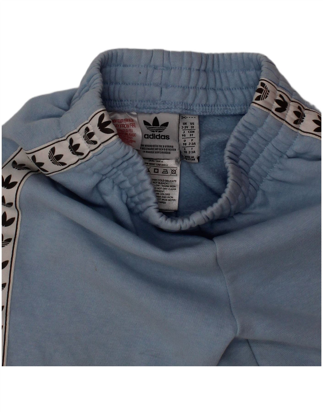 Adidas Boys Graphic Cargo Tracksuit Trousers Joggers 2-3 Years  Blue Cotton