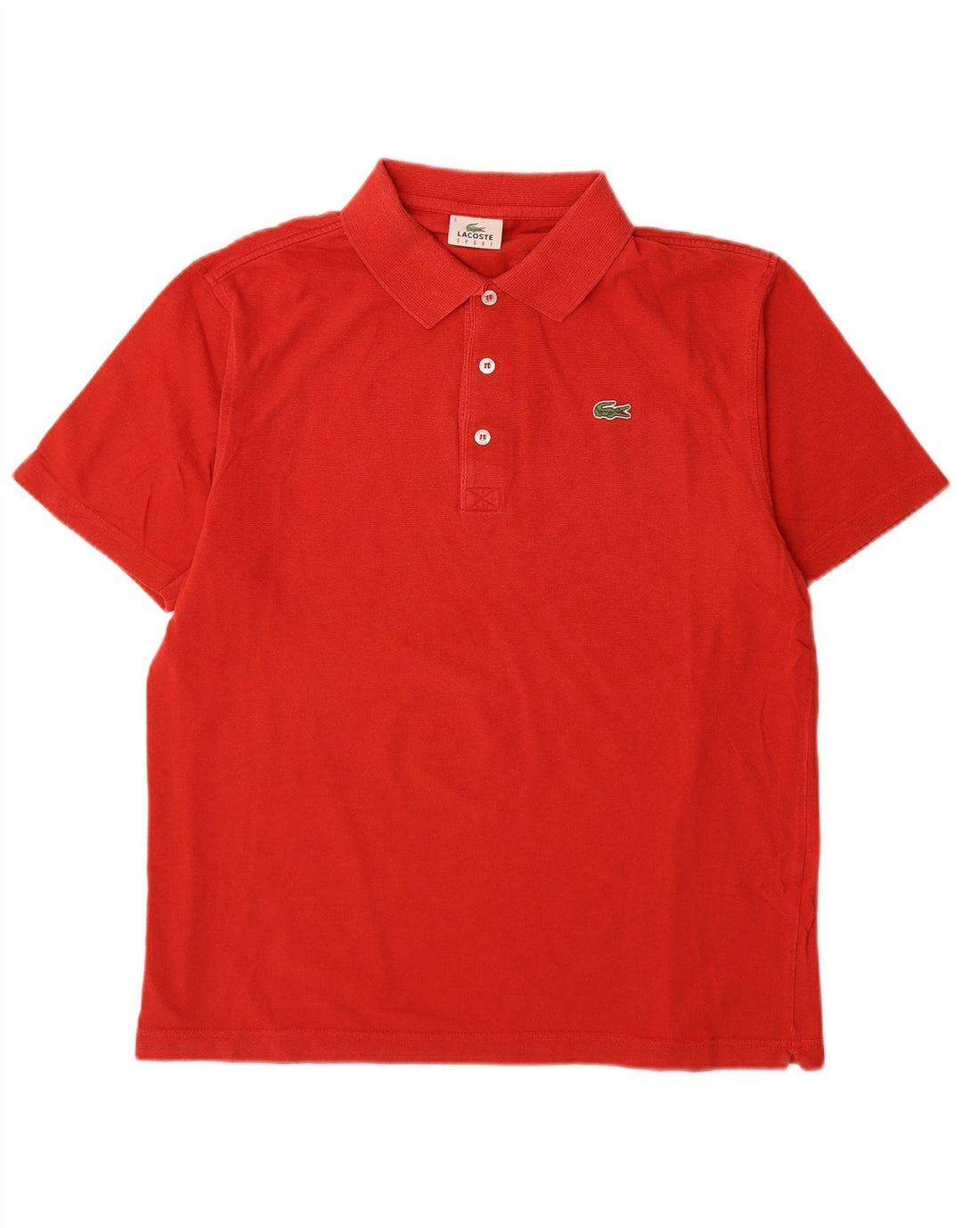 Lacoste Mens Polo Shirt Size 5 Large Red Cotton