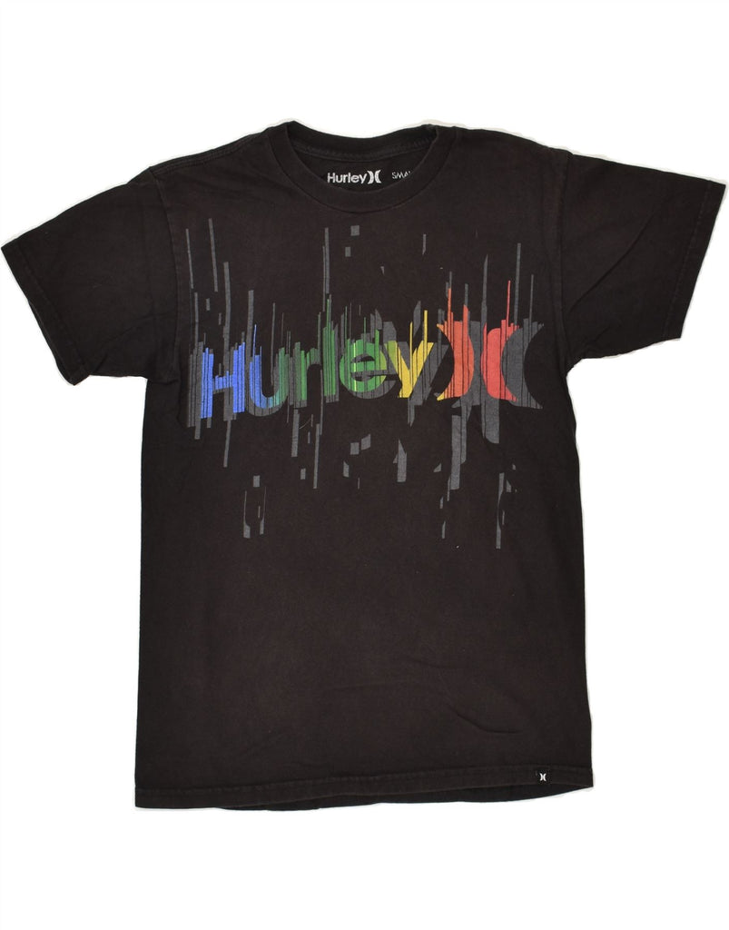 HURLEY Womens Graphic T-Shirt Top UK 10 Small Black Cotton | Vintage Hurley | Thrift | Second-Hand Hurley | Used Clothing | Messina Hembry 