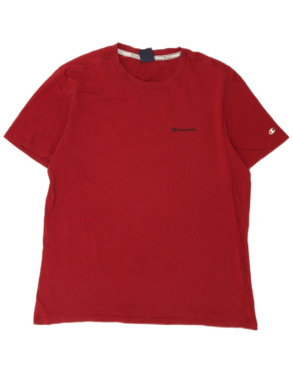 Champion Mens T-Shirt Top XL Maroon