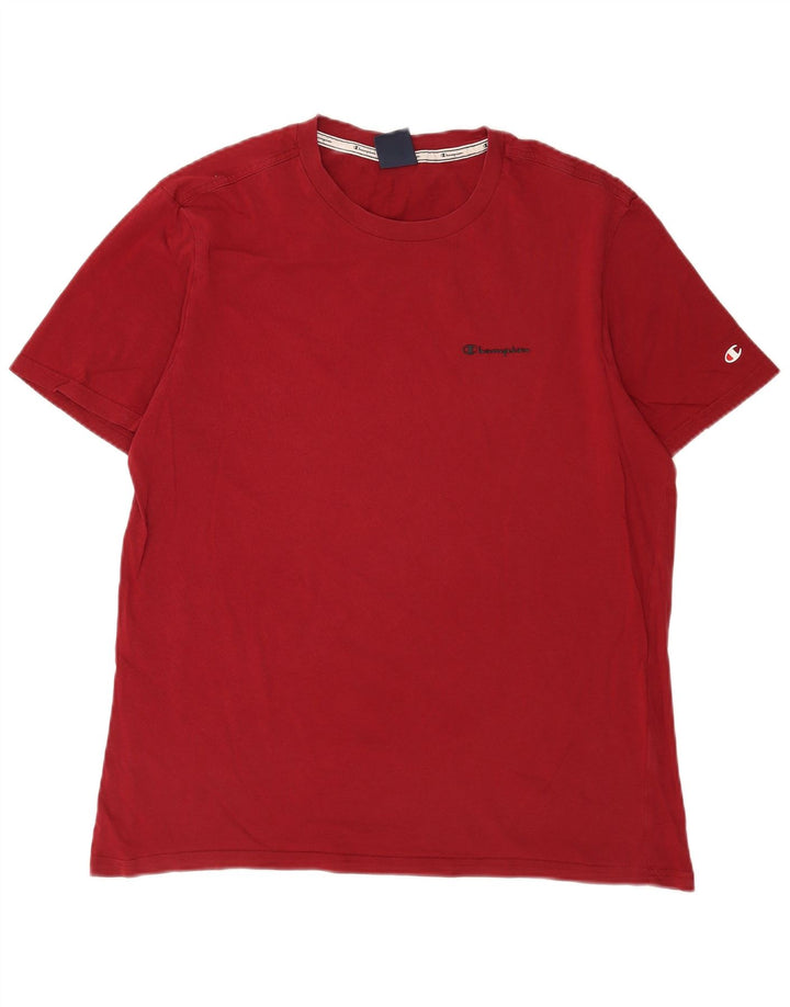 Champion Mens T-Shirt Top XL Maroon