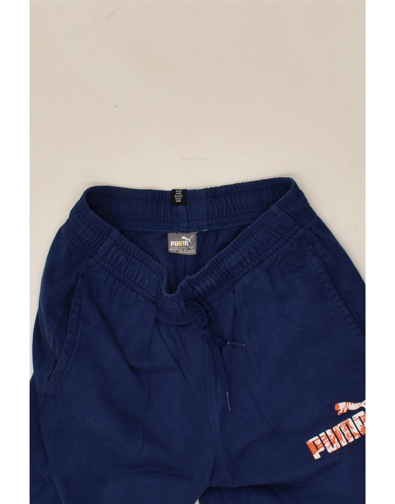 PUMA Boys Sport Shorts 11-12 Years Navy Blue Cotton | Vintage Puma | Thrift | Second-Hand Puma | Used Clothing | Messina Hembry 