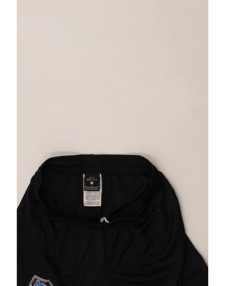 NIKE Womens Dri Fit Graphic Sport Shorts UK 14 Medium  Black Polyester Vintage Nike and Second-Hand Nike from Messina Hembry 