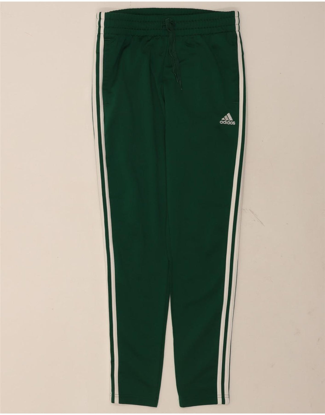 Adidas Womens Graphic Tracksuit Trousers UK 8/10 Small  Green Polyester
