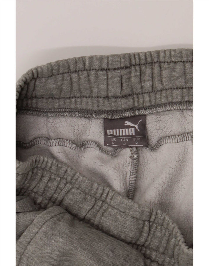 Puma Womens Tracksuit Trousers Joggers Medium Grey Cotton