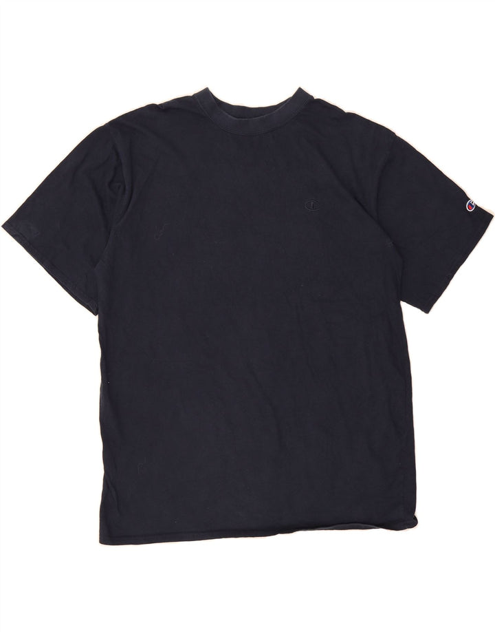 CHAMPION Mens T-Shirt Top XL Navy Blue Cotton Vintage Champion and Second-Hand Champion from Messina Hembry 