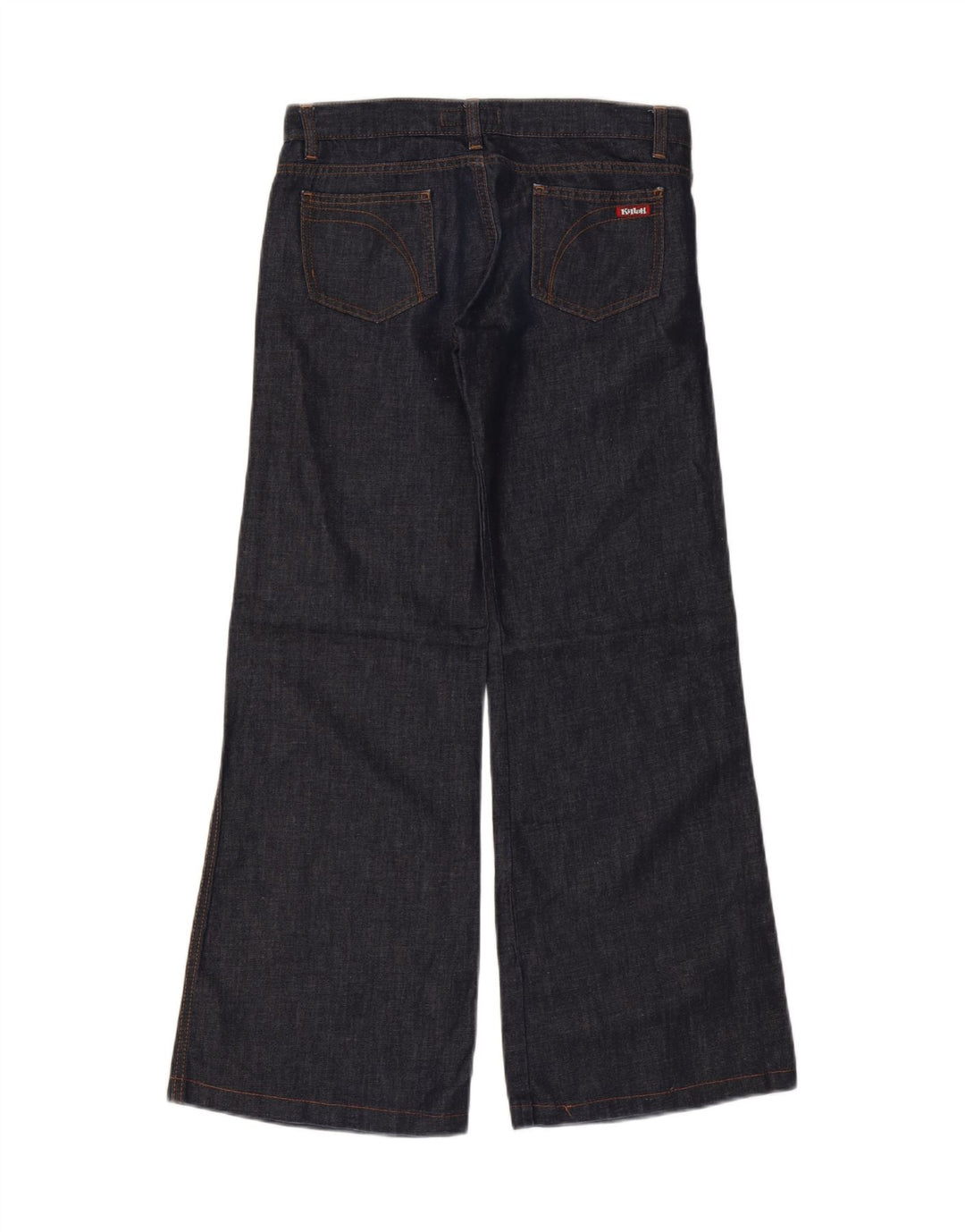 Killah Womens Wide Leg Jeans W27 L29 Navy Blue Cotton