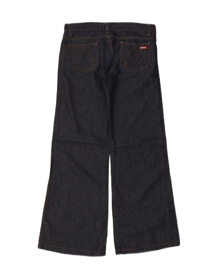 Killah Womens Wide Leg Jeans W27 L29 Navy Blue Cotton