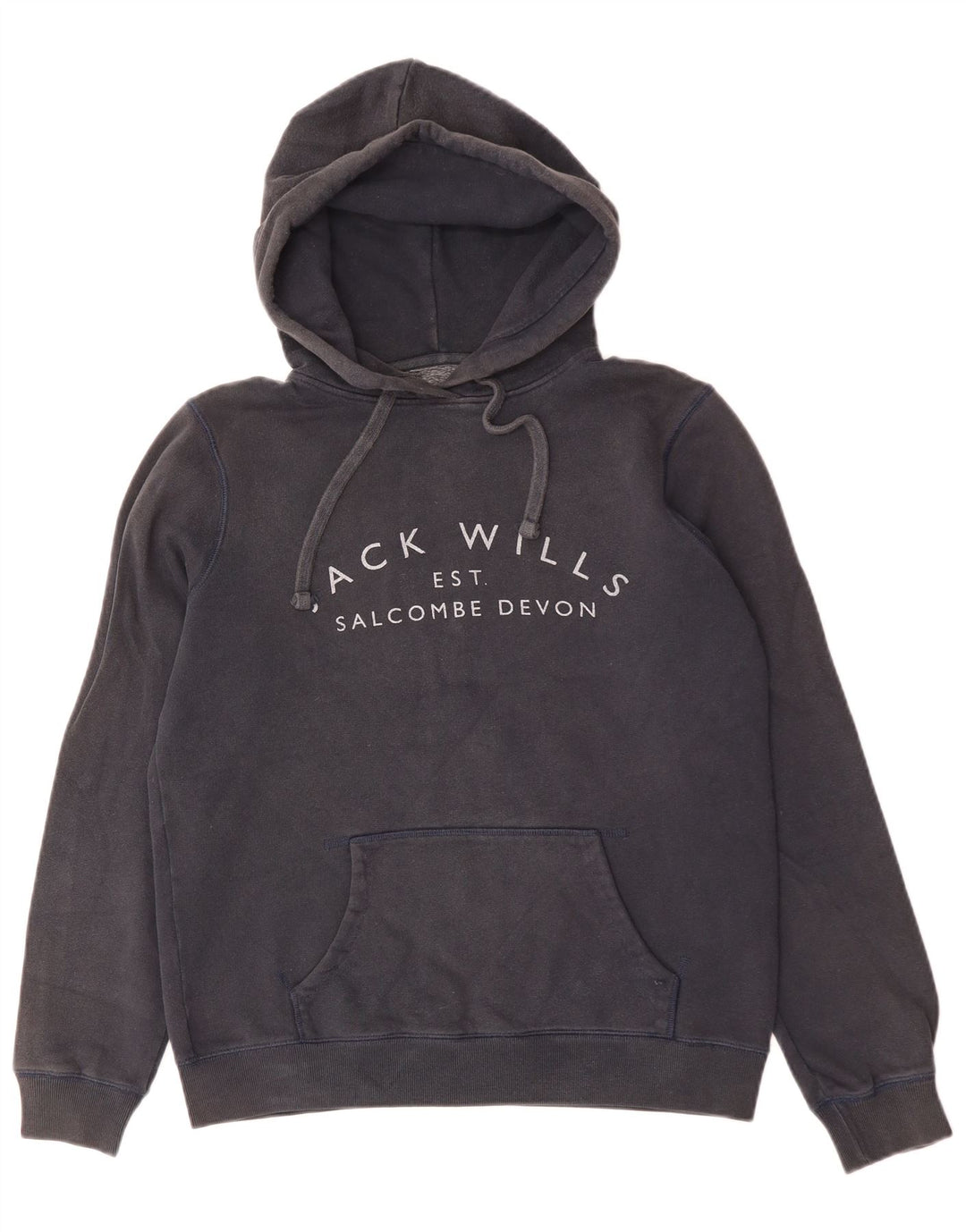 Jack Wills Womens Oversized Hoodie Jumper UK 10 Small Navy Blue