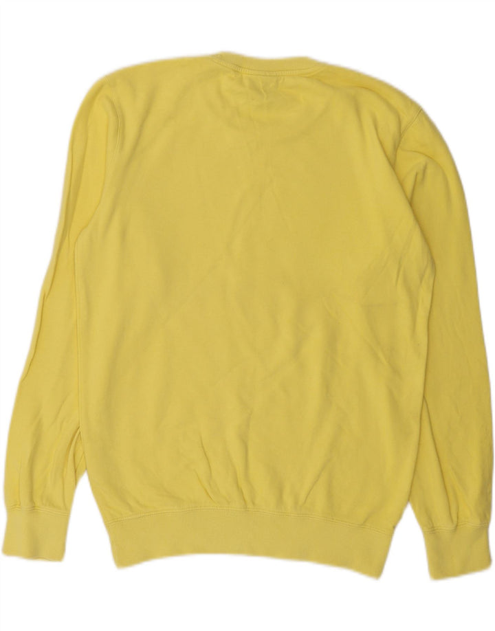 Champion Mens Sweatshirt Jumper XS Yellow Cotton
