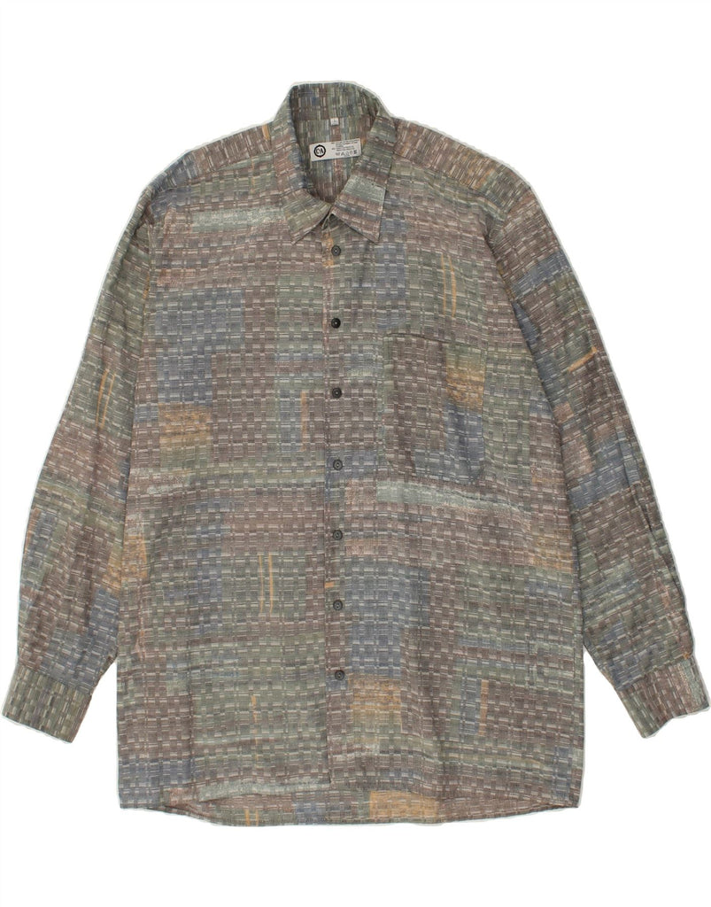 C&A Mens Shirt Size 41/42 Large Multicoloured Check Cotton | Vintage C&A | Thrift | Second-Hand C&A | Used Clothing | Messina Hembry 