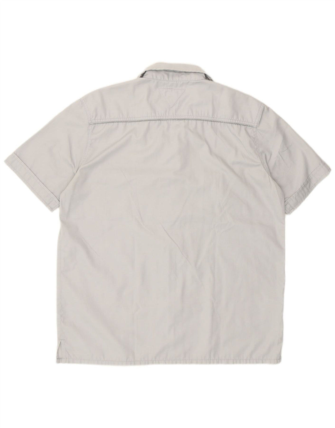 Meltin' Pot Mens Short Sleeve Shirt XL Grey Polyester