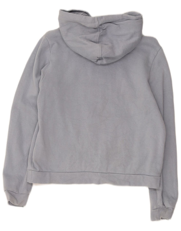 Hurley Womens Graphic Hoodie Jumper UK 10 Small Blue Cotton