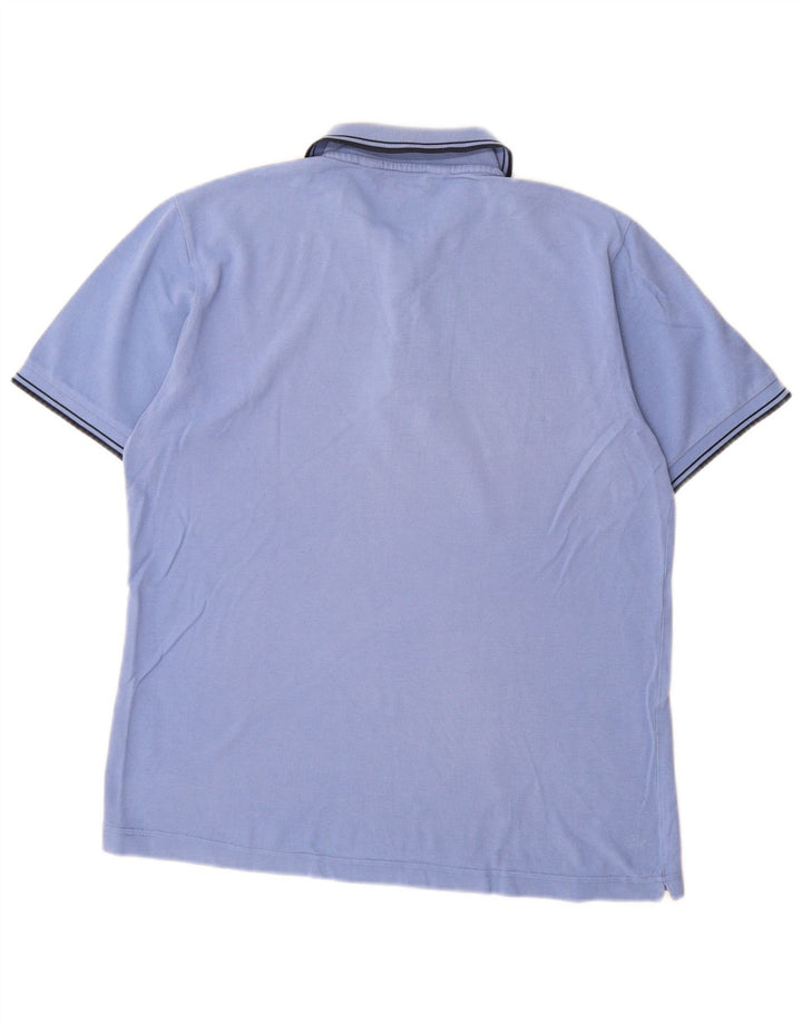Kappa Mens La Polo Polo Shirt Small Blue Cotton
