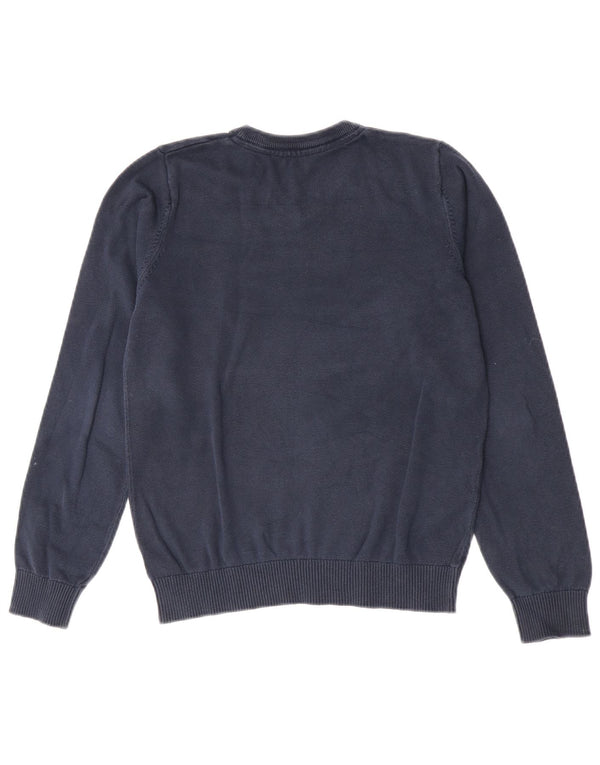 Marks & Spencer Boys V-Neck Jumper Sweater 12-13 Years Navy Blue Cotton