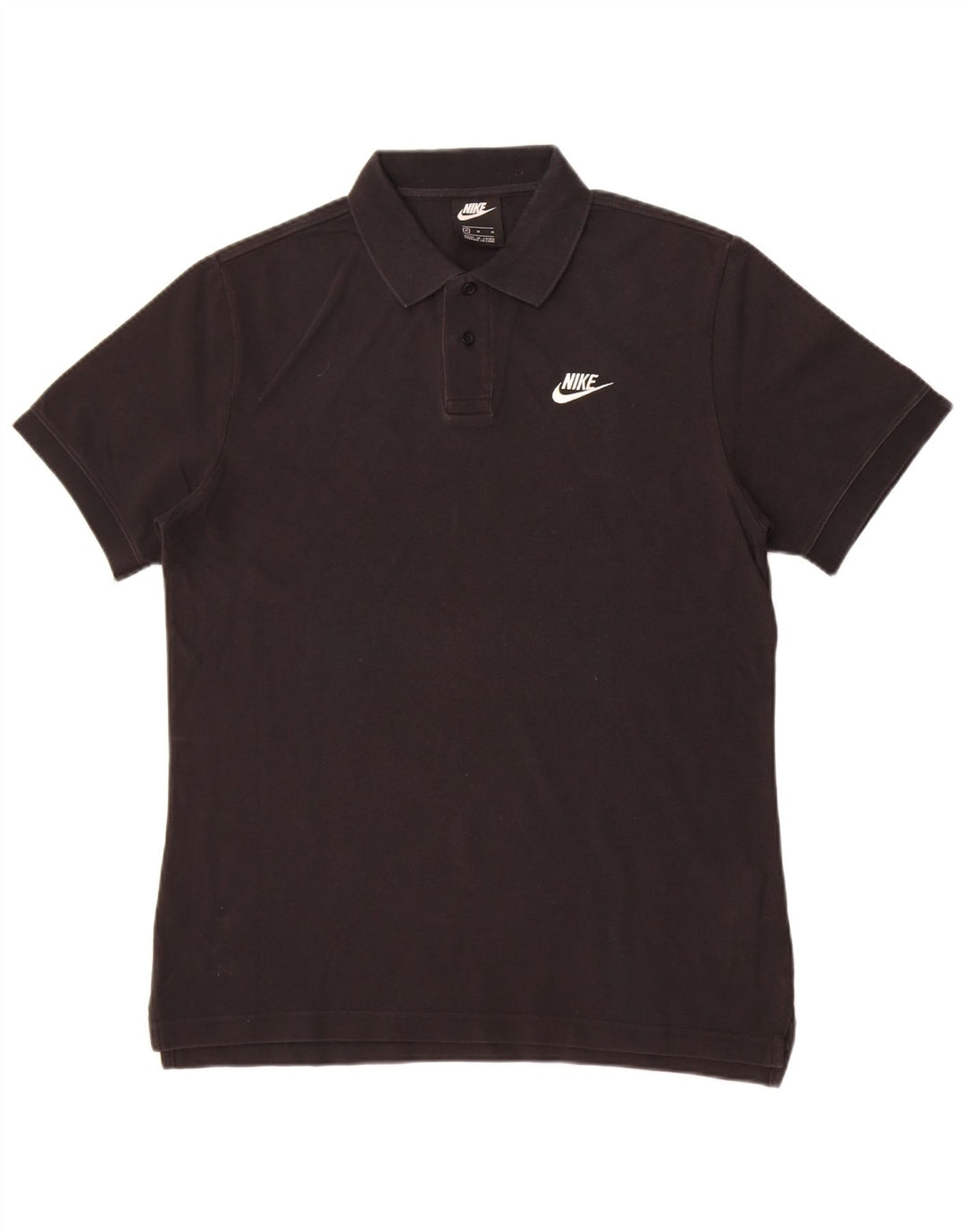 Nike Mens Polo Shirt Medium Black Cotton