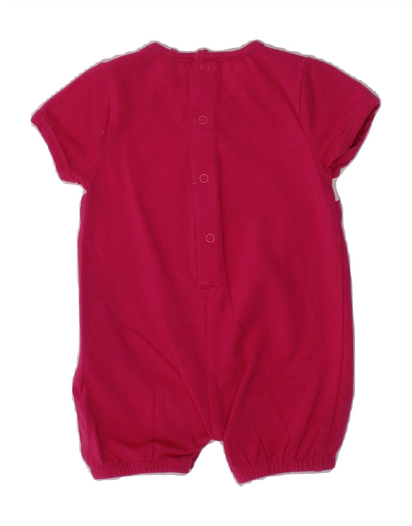 GUESS Baby Girls Graphic Playsuit 3-6 Months Pink Colourblock Cotton Vintage Guess and Second-Hand Guess from Messina Hembry 