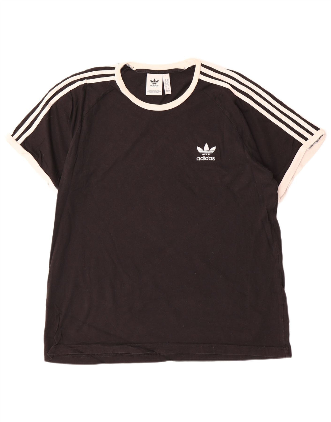 Adidas Mens T-Shirt Top XL Black Cotton