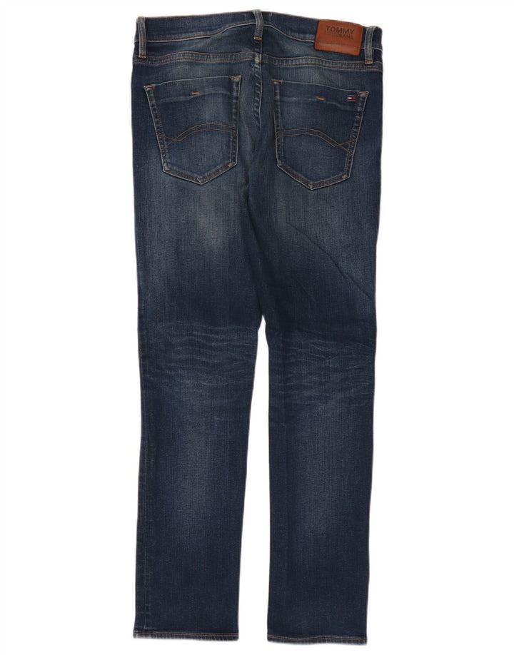 Tommy Hilfiger Mens Slim Jeans W34 L32 Navy Blue Cotton