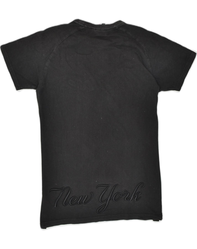 MAJESTIC Mens Yankees Graphic T-Shirt Top Small Black Cotton | Vintage | Thrift | Second-Hand | Used Clothing | Messina Hembry 