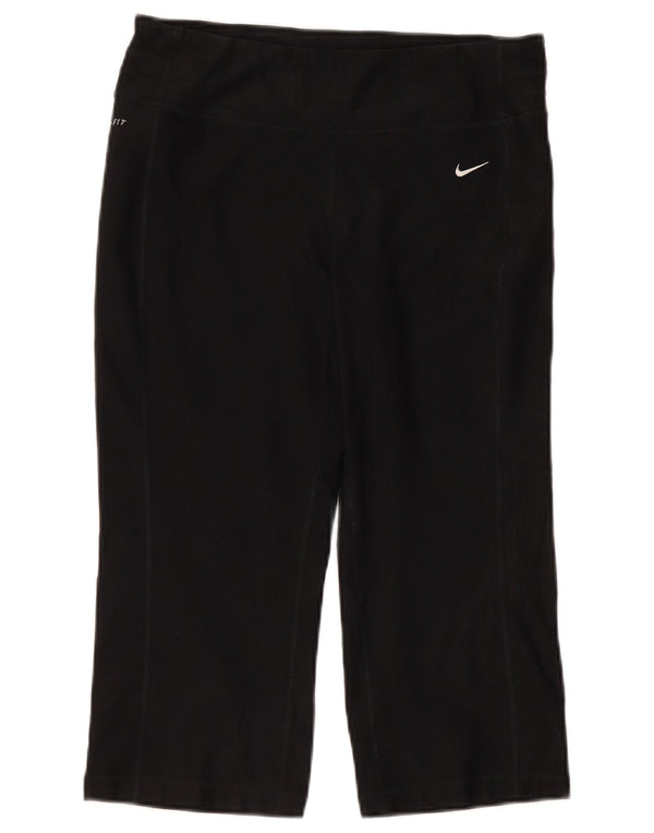 Nike Womens Capri Leggings Medium W30 L19 Black Polyester Sports