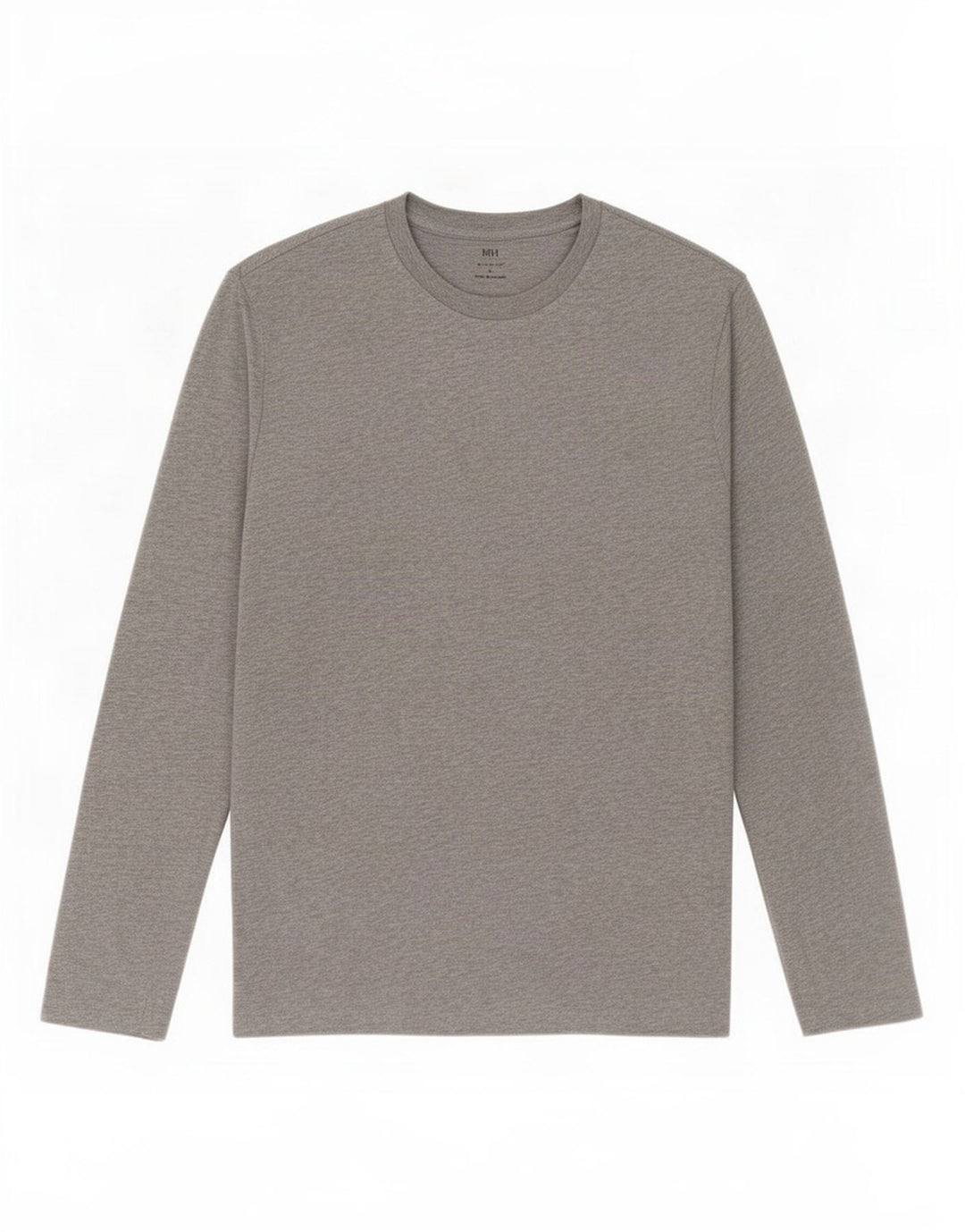 Marks & Spencer Mens Regular Fit Top Long Sleeve Large Grey Flecked Cotton
