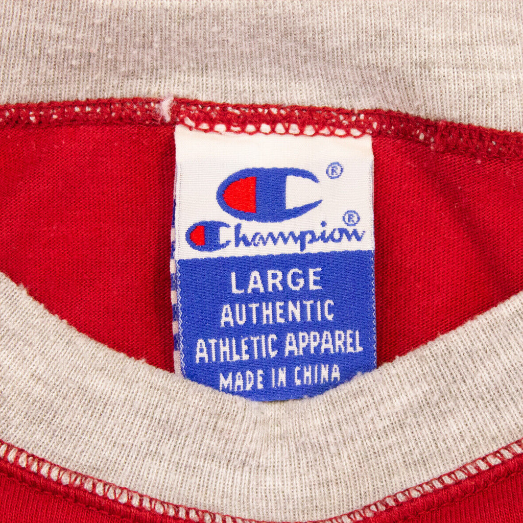 Authentic Champion USA Tshirt | Vintage Baseball Style Tee 90s Sportswear | Vintage Messina Hembry | Thrift | Second-Hand Messina Hembry | Used Clothing | Messina Hembry 