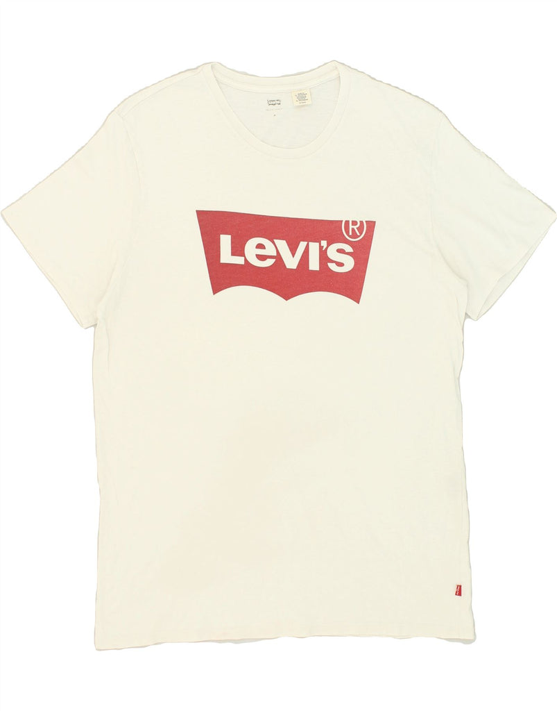 LEVI'S Mens Graphic T-Shirt Top XL White | Vintage Levi's | Thrift | Second-Hand Levi's | Used Clothing | Messina Hembry 