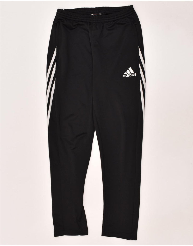 ADIDAS Boys Climalite Tracksuit Trousers 14-15 Years XL Black Polyester | Vintage Adidas | Thrift | Second-Hand Adidas | Used Clothing | Messina Hembry 