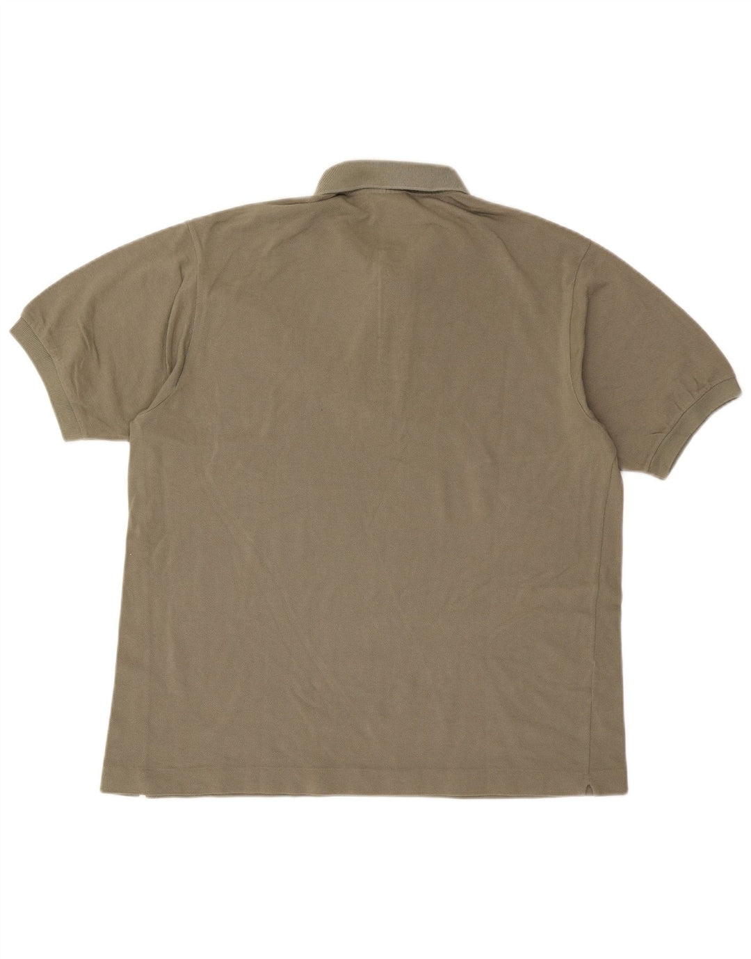 Lacoste Mens Polo Shirt Size 6 XL Khaki Cotton