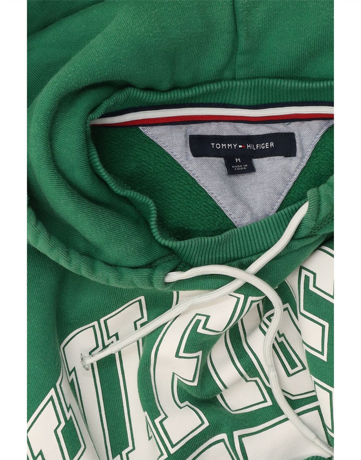 Tommy Hilfiger Mens Graphic Hoodie Jumper Medium Green