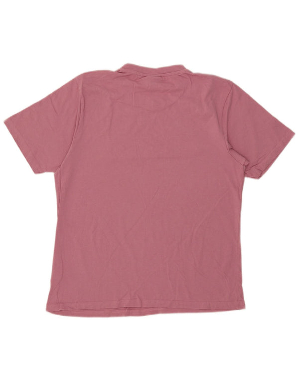 Ellesse Womens Graphic T-Shirt Top UK 16 Large Pink Cotton